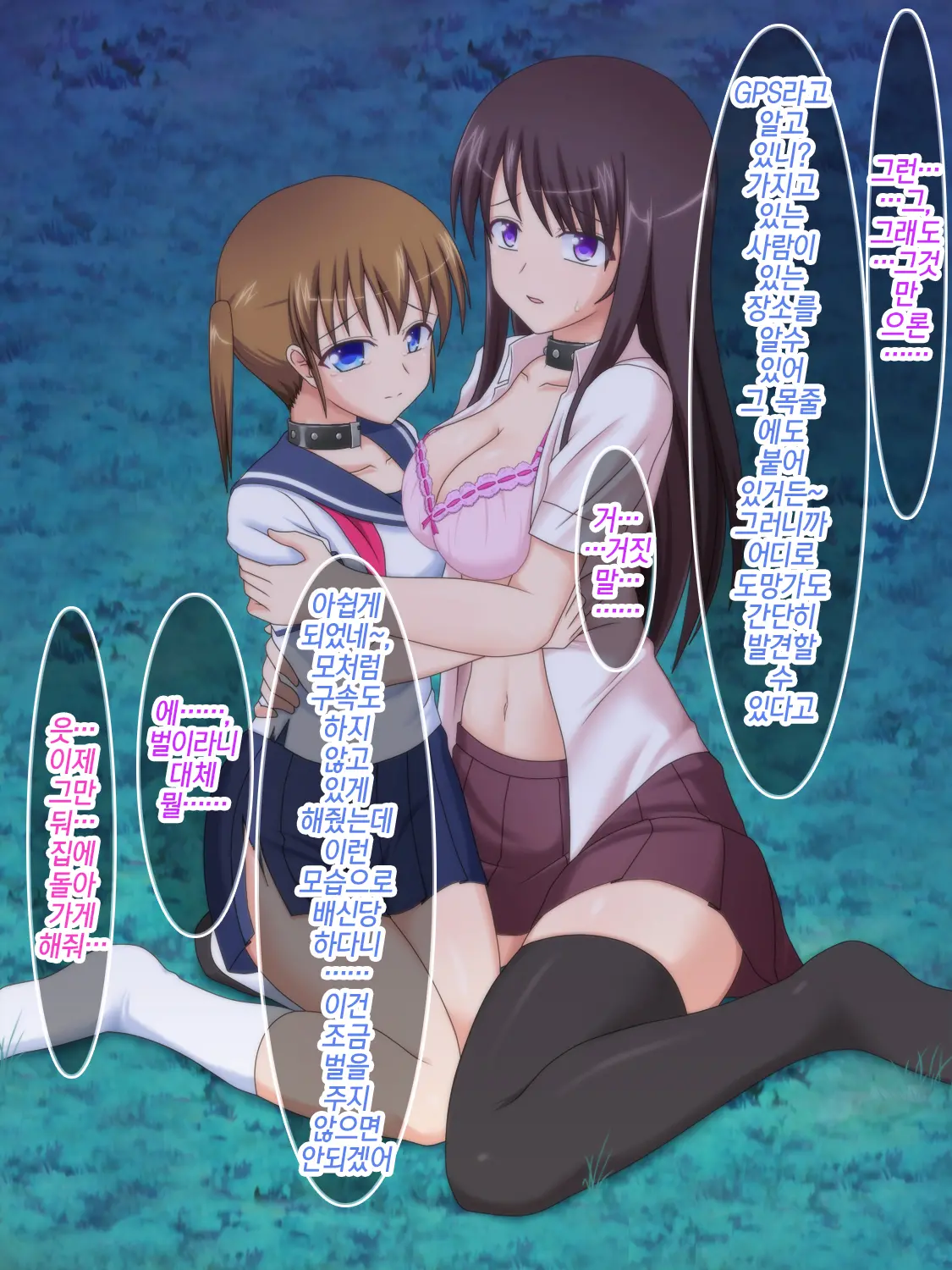 Iede Musume Ga Ana Dorei Ni Ochiru Made ~Chuunen Oyaji-Tachi No Pet Ni Sareta Shimai~ | 가출소녀가 구멍노예로 타락 할 때까지~중년아저씨들의 애완동물이 된 자매